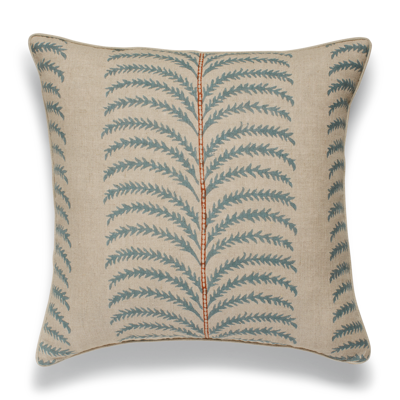 Oka Areca Pillow Cover - Seafoam