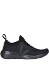 Rick Owens X Veja Runner Style V-knit Low-top Sneakers In Black