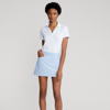 Polo Ralph Lauren Back-pleated Stretch Skort In Elite Blue