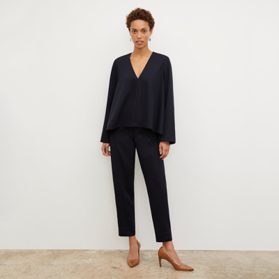 M.m.lafleur The Annette Top - Everyday Twill In Night