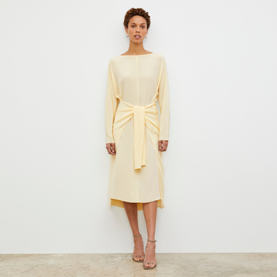 M.m.lafleur The Rashmeen Dress - Washable Silk In Parchment