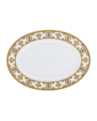 Versace I Love Baroque Porcelain Platter In Pattern