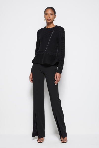 Core Collection Signature Andi Peplum Jacket In Black