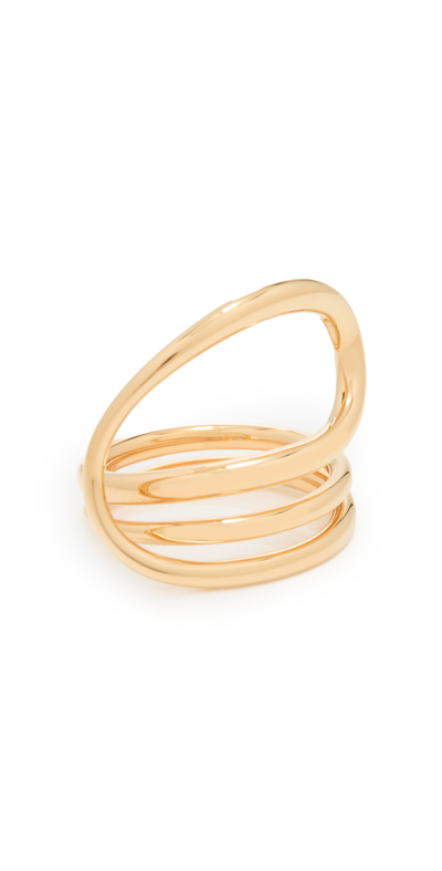 Charlotte Chesnais Gold Vermeil Round Trip Twist Ring