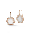 WALTERS FAITH Bell Diamond and Rock Crystal Hexagon Drop Earrings