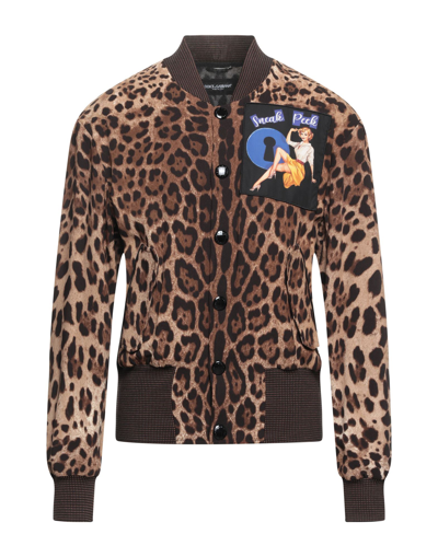 Dolce & Gabbana Jackets In Brown
