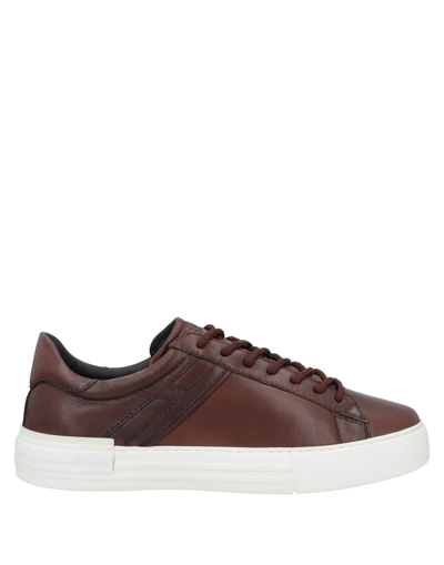 Hogan Sneakers In Brown