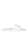 Polo Ralph Lauren Logo-print Rubber Pool Sliders In White