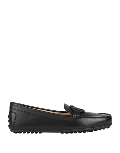 Lauren Ralph Lauren Brynn Logo Patch Loafers In Black