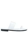 Ncub Toe Strap Sandals In White