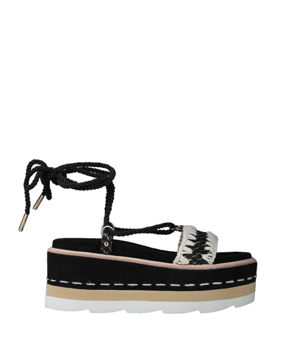 Mou Sandals In Black