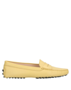 Tod's Loafers In Light Yellow