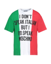 Moschino Italian Slogan Cotton T-shirt In White