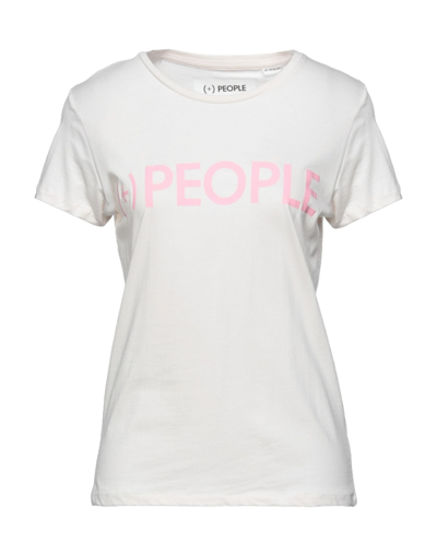 People (+)  Woman T-shirt Beige Size S Organic Cotton