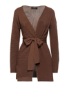 Alpha Studio Cardigans In Brown