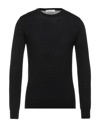 Vneck Sweaters In Black