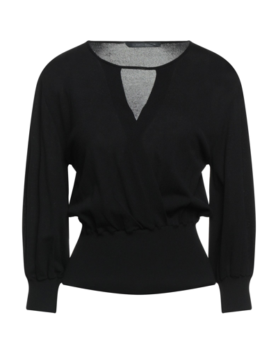 Alberta Ferretti Sweaters In Black