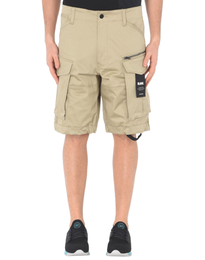 G-star Raw Man Shorts & Bermuda Shorts Beige Size 27 Cotton, Elastane