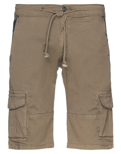 Fifty Four Man Shorts & Bermuda Shorts Brown Size 28 Cotton, Elastane
