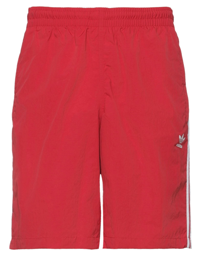 Adidas Originals Man Shorts & Bermuda Shorts Red Size Xs Nylon