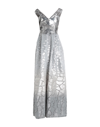 Alberta Ferretti Long Dresses In Grey