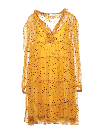Sandro Short Dresses In Yellow
