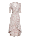Sandro Midi Dresses In Maroon