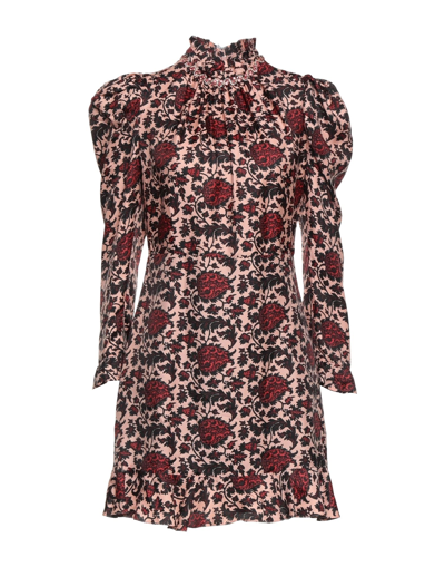 Sandro Short Dresses In Pastel Pink