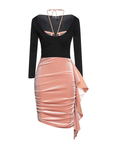 Elisabetta Franchi Midi Dresses In Black