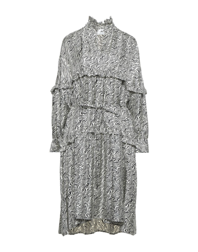 Sandro Midi Dresses In Black