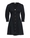 Sandro Short Dresses In Dark Blue