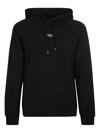 14 Bros Logo Embroidery Hoodie In Black