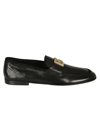 DOLCE & GABBANA LOGO FRONT PLAQUE LOAFERS