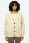 Wacko Maria Embroidered-denim Knit Cardigan In White