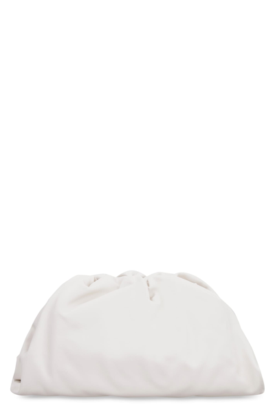 Bottega Veneta Pouch Mini Leather Clutch Bag In White