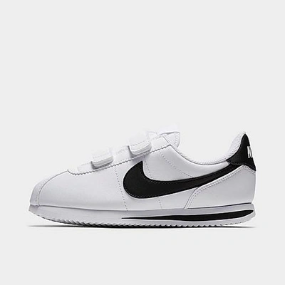 Nike Kids White Cortez Basic Sl Little Kids Sneakers In White/black