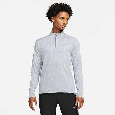Nike Men's Dri-fit Element Half-zip Running Shirt In Smoke Grey/grey Fog/reflective Silver