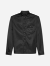 Prada Re-nylon Brand-plaque Recycled-polyamide Shirt