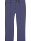 Dolce & Gabbana Tailored Wool-blend Trousers In Blue