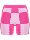 Jacquemus Le Short Gelato Cotton Knit Mini Shorts In Pink