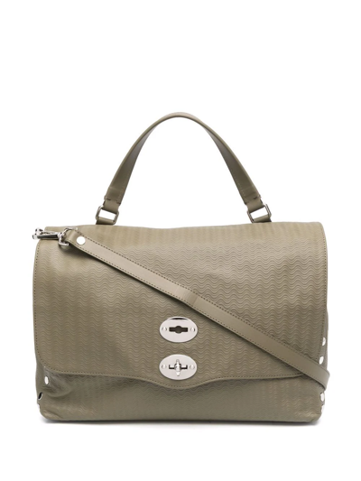 Zanellato Postina® Leather Tote Bag In Green