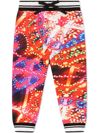 Dolce & Gabbana Jersey Jogging Pants With Illumination Print In Red