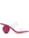 Cult Gaia Nhu Ball-heel Sandals In Pink