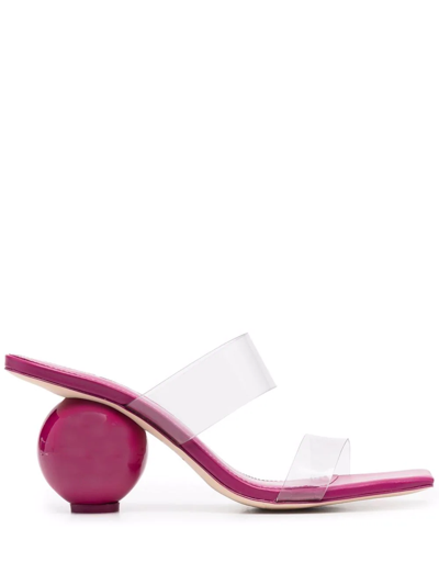 Cult Gaia Nhu Ball-heel Sandals In Pink