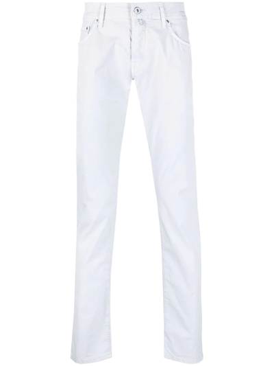 Jacob Cohen Straight-leg Trousers In White