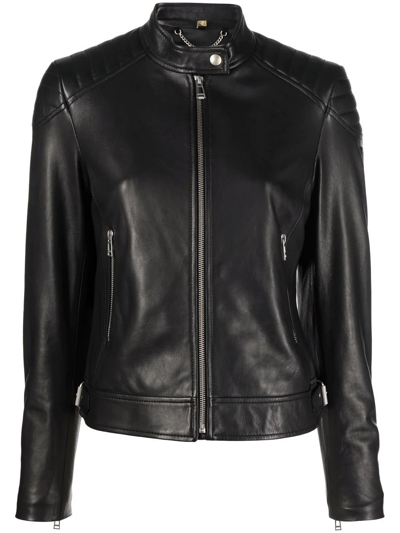 Belstaff Mollison 2.0 Leather Jacket In Black
