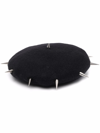 Charles Jeffrey Loverboy Spiked Stud Detail Beret In Black