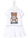 MOSCHINO TEDDY BEAR-MOTIF COTTON DRESS