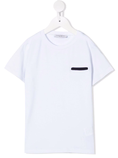 Paolo Pecora Teen Contrasting Stripe Short-sleeve T-shirt In White