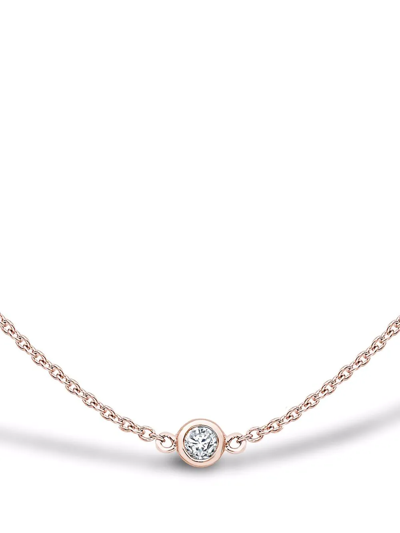 Pragnell 18kt Rose Gold Sundance Diamond Necklace In Pink